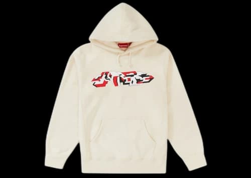 Supreme Delta Logo Hooded Sweatshirt Natural