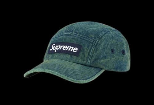 Supreme Denim Camp Cap Overdyed Green (SS23)