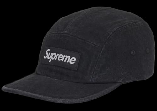 Supreme Denim Camp Cap (SS25) Black