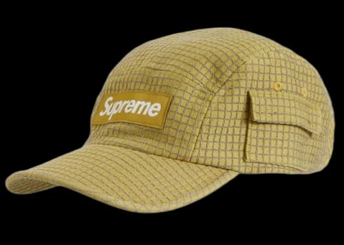 Supreme Denim Ripstop Camp Cap Yellow
