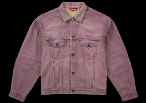 Supreme Denim Trucker Jacket (SS26) Overdyed Purple