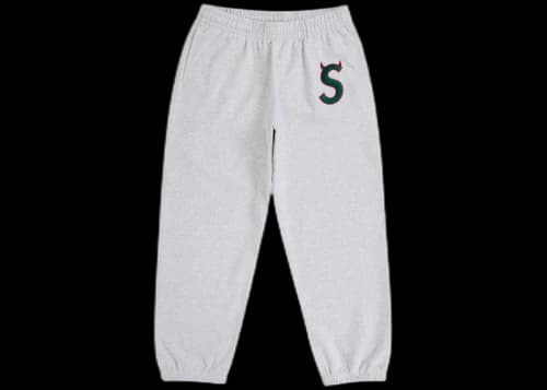 Supreme Devil S Logo Sweatpant Ash Grey