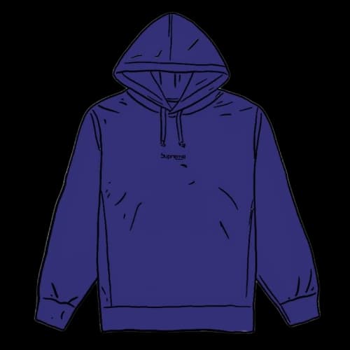 Supreme Digital Logo Hooded Sweatshirt Dark Royal