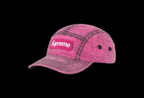 Supreme Distressed Ripstop Camp Cap Pink (FW23)
