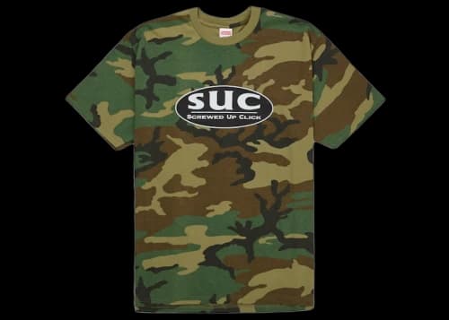 Supreme DJ Screw SUC Tee Woodland Camo