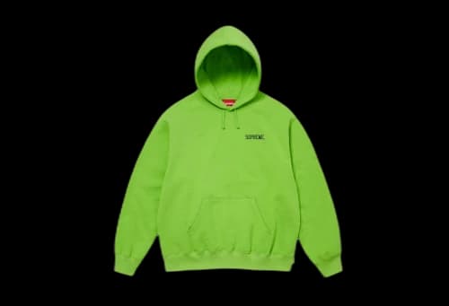 Supreme Dogs Hooded Sweatshirt Lime (SS24)