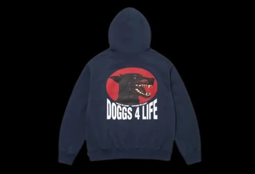 Supreme Dogs Hooded Sweatshirt Navy (SS24)