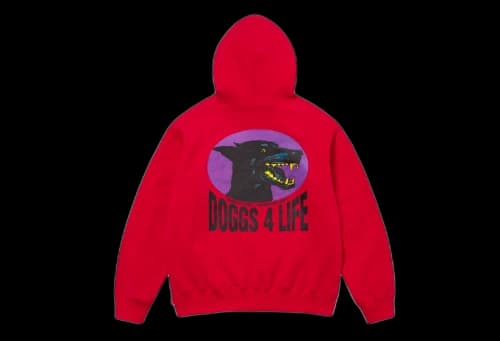 Supreme Dogs Hooded Sweatshirt Red (SS24)