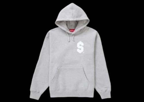 Supreme $ Hooded Sweatshirt Heather Grey