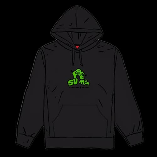 Supreme Don't Care Hooded Sweatshirt Black