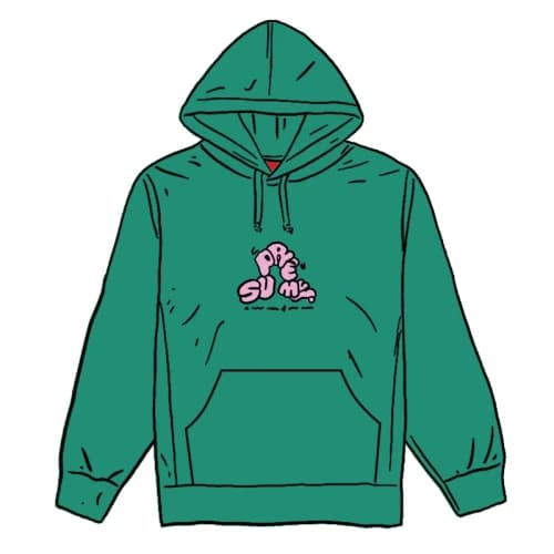 Supreme Don't Care Hooded Sweatshirt Light Pine