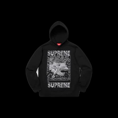 Supreme Doves Hooded Sweatshirt Black (FW19)