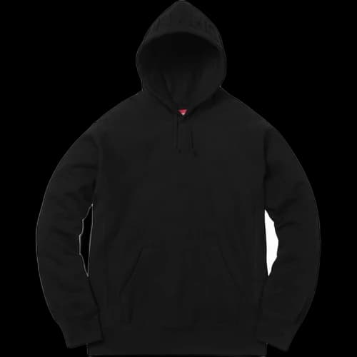 Supreme Embossed Logo Hooded Sweatshirt Black