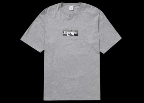 Supreme Emilio Pucci Box Logo Tee Heather Grey/Black