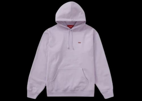 Supreme Enamel Small Box Hooded Sweatshirt Lavender