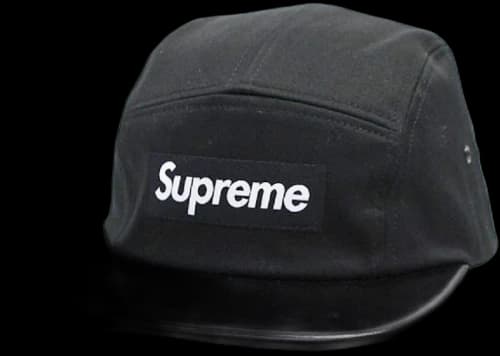 Supreme Expedition Leather Visor Camp Cap Black