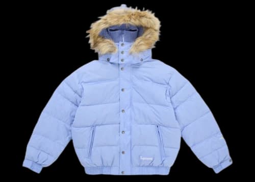 Supreme Facemask 700-Fill Down Puffer Jacket Light Blue