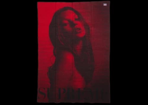 Supreme Faribault Woolen Mill Kate Moss Throw Blanket Red