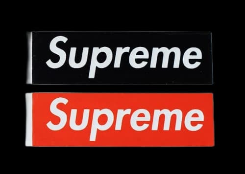 Supreme Felt Box Logo Sticker Set