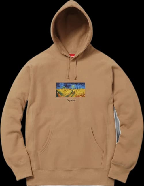 Supreme Field Hooded Sweatshirt Brown