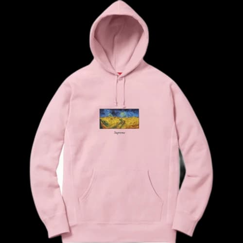 Supreme Field Hooded Sweatshirt Dusty Pink