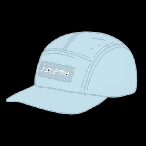 Supreme Fine Wale Corduroy Camp Cap Light Blue