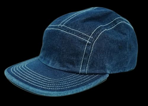 Supreme Fitted Rear Patch Camp Cap Denim