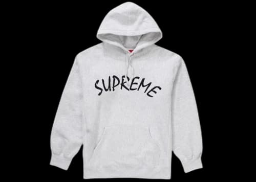 Supreme FTP Arc Hooded Sweatshirt Ash Grey