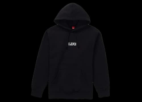 Supreme Gilbert & George LIFE Hooded Sweatshirt Black