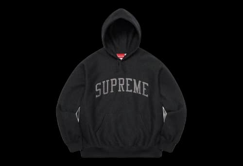 Supreme Glitter Arc Hooded Sweatshirt Black (SS23)