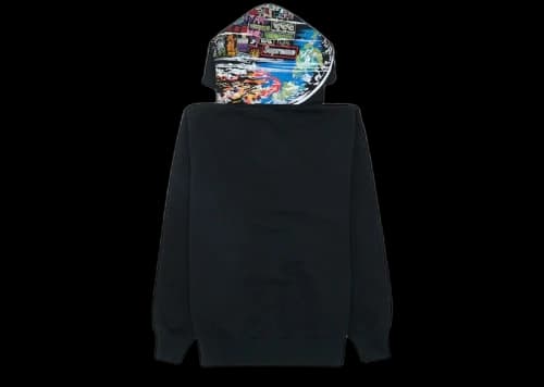 Supreme Globe Zip Up Hooded Sweatshirt Black
