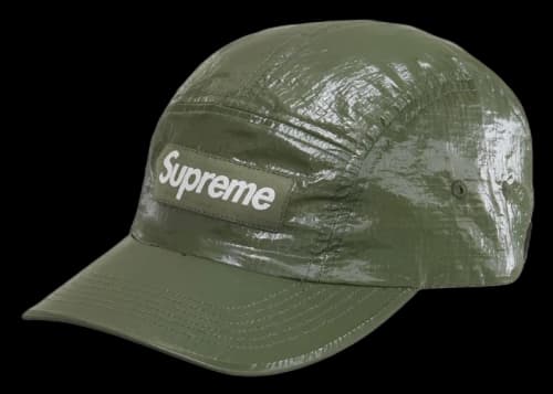 Supreme Gloss Ripstop Camp Cap Olive