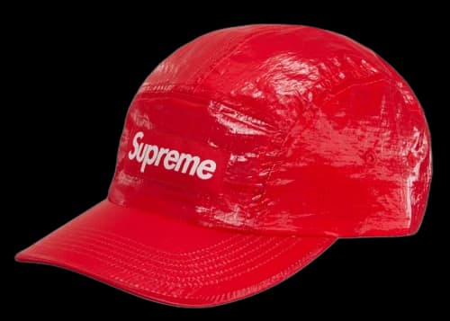 Supreme Gloss Ripstop Camp Cap Red