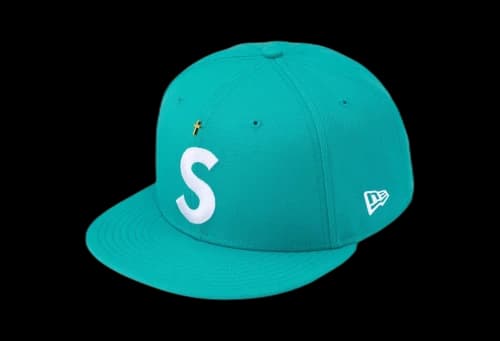 Supreme Gold Cross S Logo New Era Teal (SS24)