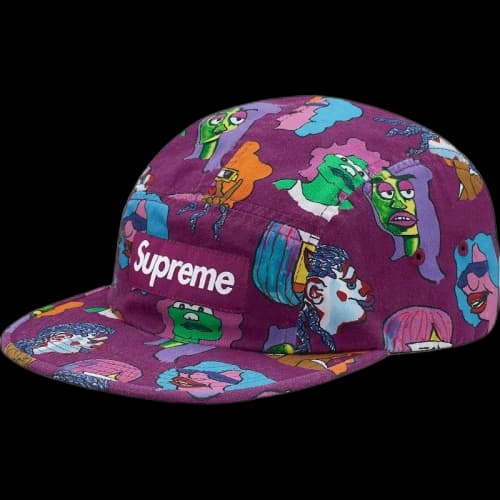 Supreme Gonz Heads Camp Cap Plum