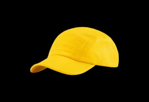 Supreme GORE-TEX Leather Camp Cap Yellow (SS22)