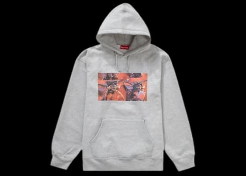 Supreme Gremlins Hooded Sweatshirt Heather Grey