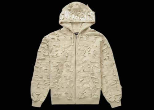 Supreme Griffin Zip Up Hooded Sweatshirt Natural