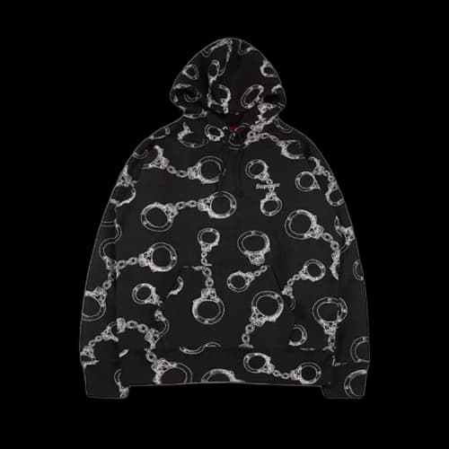 Supreme Handcuffs Hooded Sweatshirt Black