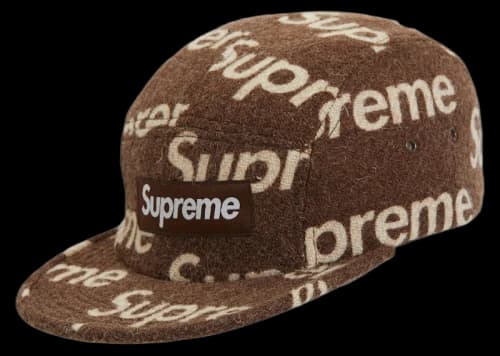 Supreme Harris Tweed Camp Cap Brown