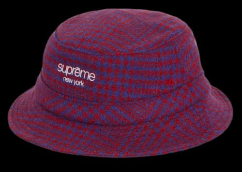 Supreme Harris Tweed Classic Logo Crusher Royal Multi