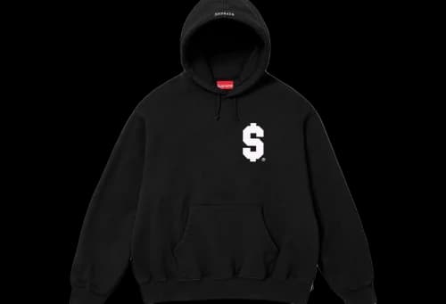 Supreme $ Hooded Sweatshirt Black (SS24)