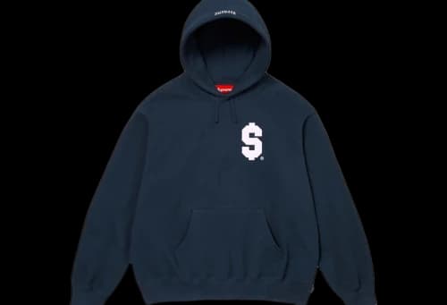 Supreme $ Hooded Sweatshirt Navy (SS24)