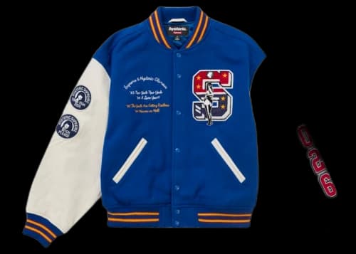 Supreme Hysteric Glamour Varsity Jacket Blue