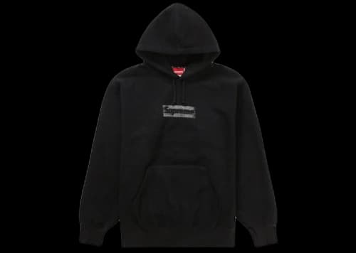 Supreme Inside Out Box Logo Hooded Sweatshirt Black