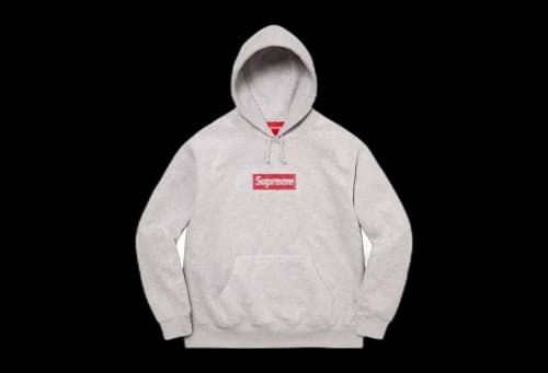 Supreme Inside Out Box Logo Hooded Sweatshirt Heather Grey (SS23)
