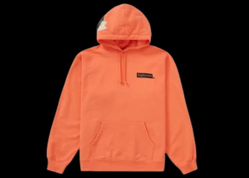 Supreme Instant High Patches Hooded Sweatshirt Apricot