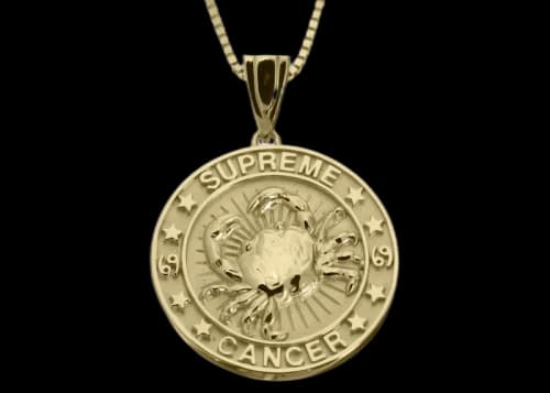 Supreme Jacob&Co Cancer Zodiac Pendant 14K Gold