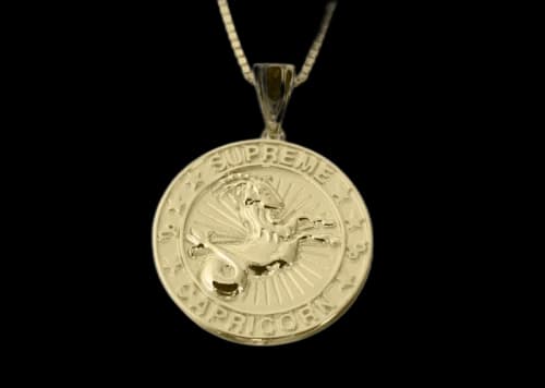 Supreme Jacob&Co Capricorn Zodiac Pendant 14K Gold