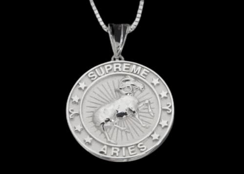 Supreme Jacob&Co Aries Zodiac Pendant Sterling Silver